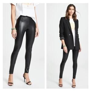 Commando Perfect Control Faux Leather Legging in Black Small